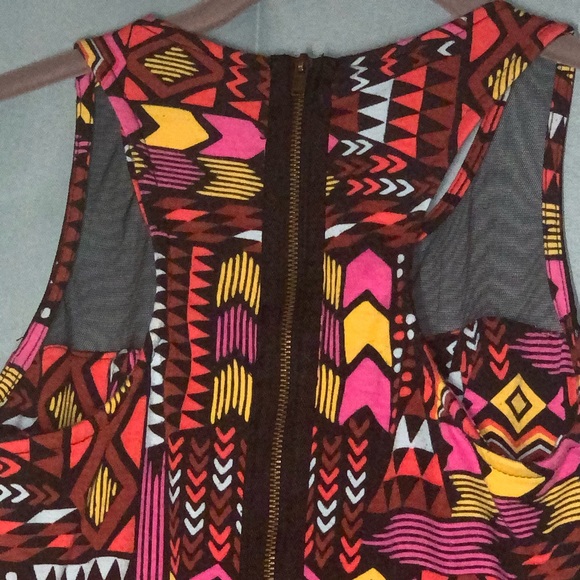 3/15🔥Aztec sheer neck dress - Picture 12 of 12